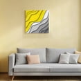 thumbnail image 4 of Canvas Print Wall Art Oil Paintings Yellow Grey White Color Gradient Picture Prints Artwork for Living Room Kitchen Bathroom Bedroom, 4 of 9