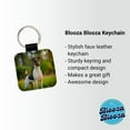 thumbnail image 2 of Smooth Fox Terrier Dog Photo Faux Leather Square Keychain, 2 of 7