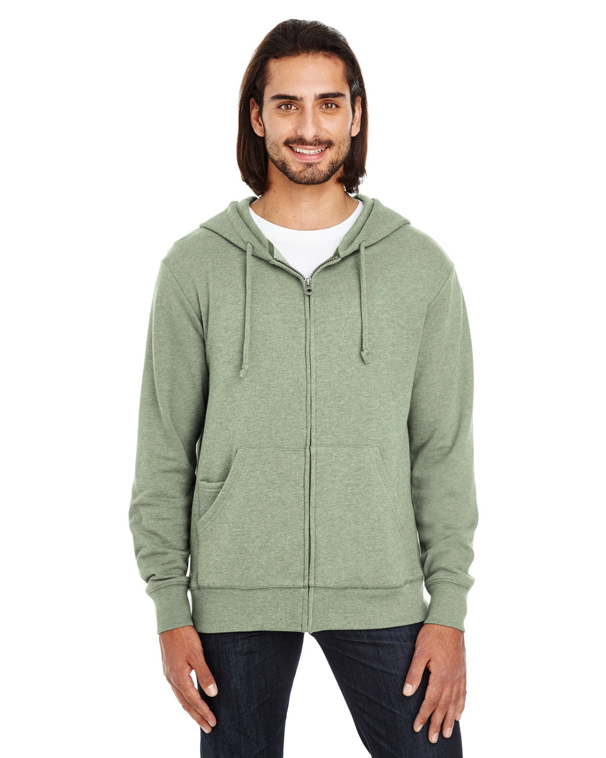 Clementine Men Women French Terry Hoodie Unisex zip-up Sweatshirt - XS