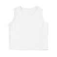 thumbnail image 2 of Girls T shirts Sleeveless Crewneck Solid Color Tops Ribbed Slim Fit Summer Sport Gym Tank T-Shirts for Girls Size 7-8Y, 2 of 5