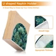 thumbnail image 5 of Yayeee Napkin Holder for Table Set of 2 Kitchen Paper Tissue Organization, Green Forest Pattern, 5 of 8