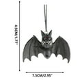 thumbnail image 3 of Uutvmp Halloween Hanging Resin Bat, Halloween Decoration Small Horror Hanging Ornaments, Outdoor Bat Decor for Front Yard Patio Lawn Garden Party Decor, 3 of 5