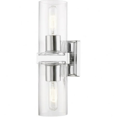 

2 Light Bathroom Light in Contemporary Style-15 inches Tall and 5 inches Wide-Polished Chrome Finish Bailey Street Home 218-Bel-4821664