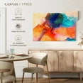 thumbnail image 5 of Elephant Stock Violin Color Blotches Wall Art - Horizontal Canvas Wall Art - Living Room Wall Decor - Music Canvas - Orange And Blue Decor - 48" x 32", 5 of 8