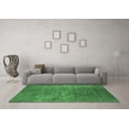 thumbnail image 3 of Ahgly Company Indoor Square Oriental Emerald Green Industrial Area Rugs, 7' Square, 3 of 4