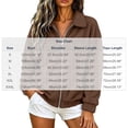 thumbnail image 3 of Enjoytime Fleece Jacket Women Collared Long Sleeve Zip Up Coat Fall Winter Warm Cozy Casual Plus Size Clothes with Pocket, 3 of 8