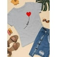 thumbnail image 3 of Love Balloon Heart Lettering  T-Shirt Women -Image by Shutterstock, Female 3X-Large, 3 of 4