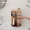 thumbnail image 3 of Organizador de maquillaje Jiavarry, encimera giratoria con bandejas ajustables, 3 of 7