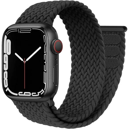 YuiYuKa Nylon Braided Solo Loop Band Compatible for Apple Watch Bands 41mm 45mm 44mm 40mm 42mm 38mm Adjustable Nylon Stretchable Sport Strap Elastic Wristband for iWatch Series 6 7 SE 5 4 3 2 1