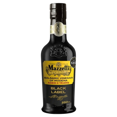Mazzetti Aged Balsamic Vinegar Black Label 5 Leaf 250ml, British Import (Pack of 2)