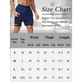 thumbnail image 7 of FEOYA Quick Dry Men's 2 in 1 Running Shorts Male Workout Gym Athletic Shorts Training Shorts Compression Liner Lightweight Outdoor Activewear with Phone Pocket S Blue, 7 of 7