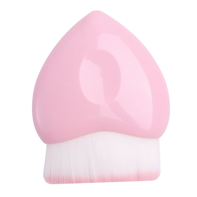 WHAMVOX 1Ud Brocha Plana De Maquillaje Para Líquidos Y Polvos Mango Rosa