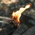 Barbecue Support Combustion and Make A Fire. Outdoor Barbecue Sticks Start A Prairie Fire with