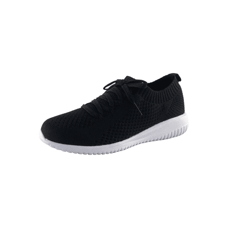 

Nest Shoes Women s Lightweight Lace Up Sneakers Apex Collection Black
