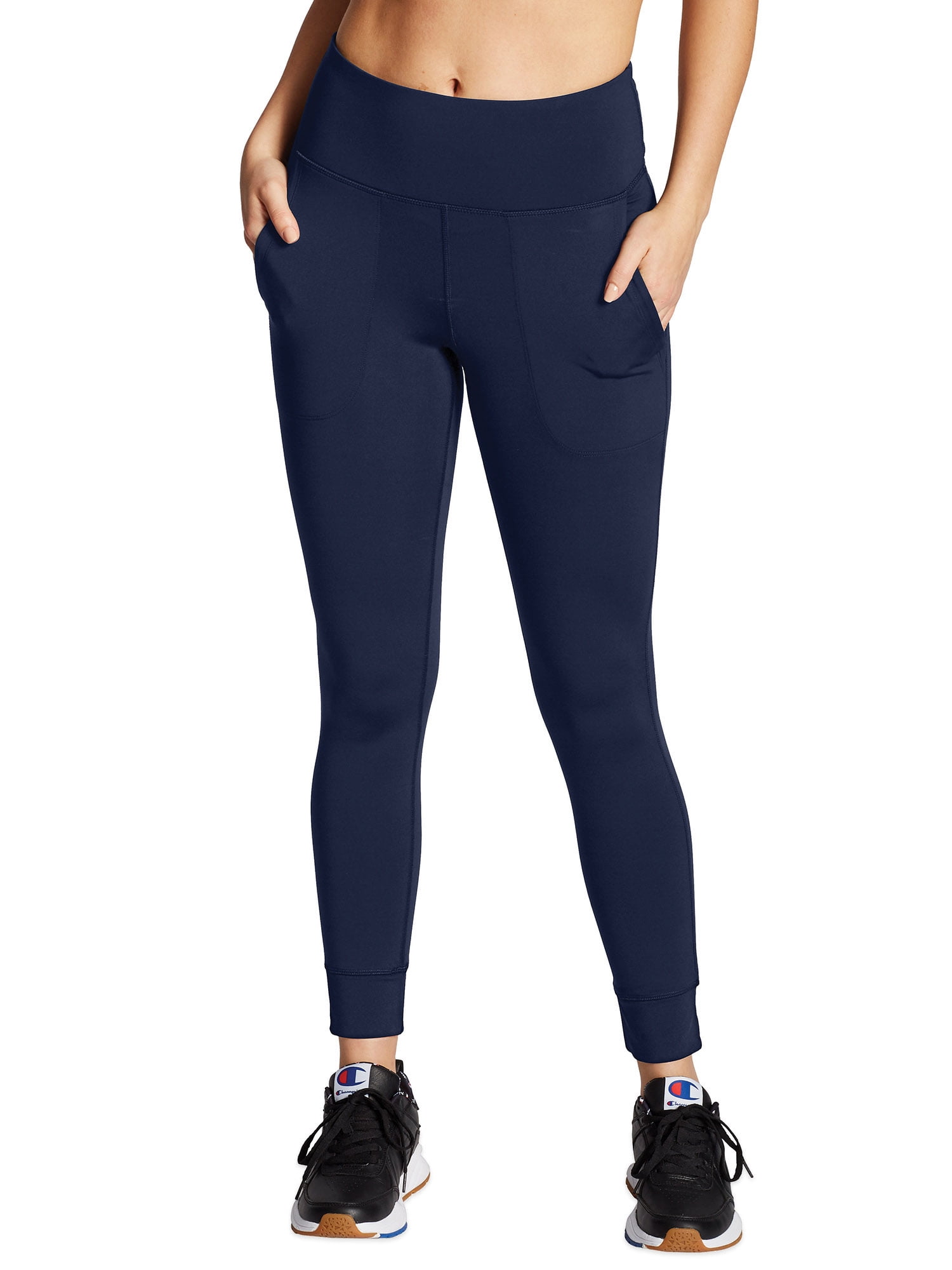 Champion Women Absolute ¾ Pocket Leggings, C Logo, 23 (Plus Size