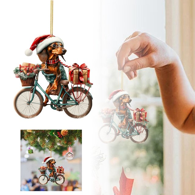 Colgante 2D De Acrílico Con Forma De Árbol De Navidad Colgante Retrovisor Accesorio Bonito Para Mochila