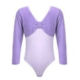thumbnail image 3 of DPOIS Kids Girls One Piece Long Sleeve Leotard Ballet Latin Dance Jumpsuit Bodysuit, 3 of 4