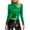 145#Green, variant on Harpily Women's Sweaters Women's Metallic Liquid Mock Neck Turtleneck Crop Top Long Sleeve/Sleeveless Tank Top T Shirt