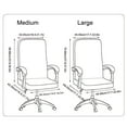 thumbnail image 3 of FastXmas Office Chair Cover, Stretchable Solid Color Computer Chair Slipcovers with Zipper, Soft Breathable Dust-proof High Back Chair Spandex Cover Removable Washable Universal Desk Chair Protector, 3 of 9