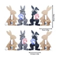 thumbnail image 3 of 8 Pcs Easter Bunny Money Holder for Cash, Easter Gifts, Bunny Money Card Holder, Cute Basket Stuffers Decoration for Holiday Party Keepsake (Brown), 3 of 7