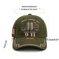 thumbnail image 2 of 911 Never Forget Hats 9/11 25th Anniversary Baseball Cap We Will Never Forget Hat 9/11 Patriot Day Commemorative Trucker Hat American Remember 9/11 Dad Hat, 2 of 5