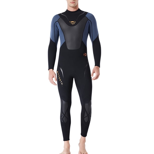 Soidarity Trajes de neopreno Traje de buceo Pantalones de manga larga de secado rápido Protección solar de una pieza Mantener el calor para Deportes acuáticos negro/gris L