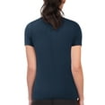 thumbnail image 2 of Women's G-III 4Her by Carl Banks Navy Milwaukee Brewers Super-Slim Fit Lightweight Flowers Graphic T-Shirt, 2 of 2