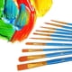 thumbnail image 2 of Juego de pinceles de pintura, paquete de 2, 20 pinceles de pintura para pintura acrílica, pincel de pintura acrílica de acuarela al óleo, pinceles de artista para lienzo de roca de cara corporal, suministros de dibujo para niños y adultos Zhivalor  YXX019-2, 2 of 8