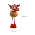 thumbnail image 2 of Tainini Christmas Plush Doll,9in Snowman Santa Claus Christmas Standing Doll for Christmas Holiday Decor, 2 of 5