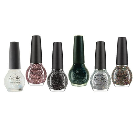 opi nicole nail polish glitter piece walmart