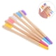 thumbnail image 3 of 10 cepillos de dientes de bambú para niños: cerdas suaves, mango de madera, cepillos de dientes coloridos para el hogar, viajes, cuidado bucal sensible, aptos para viajes., 3 of 8