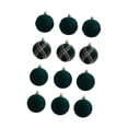 thumbnail image 2 of 12 adornos navideños de bolas para árbol de Navidad, ideales para fiestas y apartamentos. Verde, 2 of 9