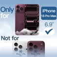 thumbnail image 2 of JETech Clear Back Bumper Case for iPhone 18 Pro Max |Solid Color Matte TPU Frame, Shockproof (Dark Cherry), 2 of 7