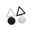 thumbnail image 1 of Simple Irregular Geometric Triangle Earrings Female Bead Jewelry Earrings Asymmetric for Women, 1 of 7
