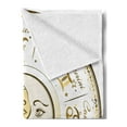 thumbnail image 2 of Zodiac Soft Flannel Fleece Throw Blanket, Circular Zodiac Chart Apparent Position of Sun and Moon in Centre Pattern Print, Cozy Plush for Indoor and Outdoor Use, 70" x 90", Yellow Beige, by Ambesonne, 2 of 5