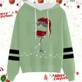 thumbnail image 2 of WILLBEST Sudadera con Capucha Sudadera con Capucha y Cordón con Estampado Navideño Informal para Mujer Chica​​, 2 of 3