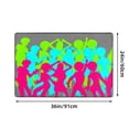 thumbnail image 3 of Disco Dancers Girls Rugs Doormat, Non-Slip Machine Washable Carpets Floor Door Mat , 36" x 24", 3 of 7