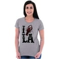 thumbnail image 3 of Louisiana Foodie I Love Crawfish LA Womens Fitted Plus Size Graphic Tee Brisco Brands 2X, 3 of 5
