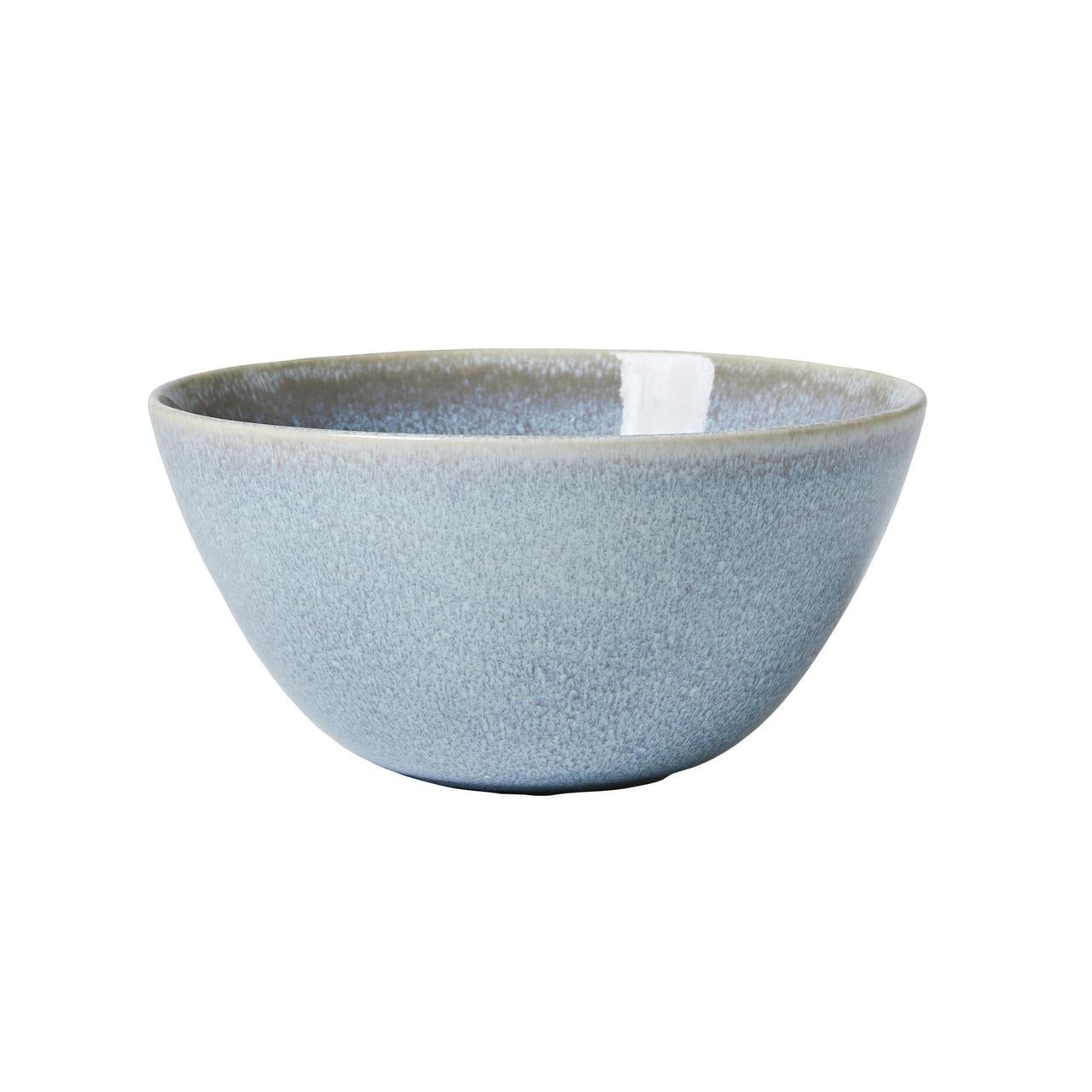 Pasta Bowl Two Tone Stoneware Bowl Dinner Desert Bowl Grey Blue Clay Ceramic