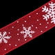 thumbnail image 4 of Cinta navideña, cintas de copos de nieve, cintas de poliéster para envolver regalos. rojo, 4 of 8