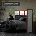 thumbnail image 3 of 4 ft. Tall Japanese Style Eudes Lattice Folding Screen - Rosewood - 6 Panels, 3 of 6