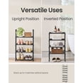 thumbnail image 3 of SONGMICS Shoe Rack, 4-Tier Shoe Organizer, Metal Storage Shelf, for 5-10 Pairs, Stackable, Garage, 11.8 x 16.7 x 28.4 Inches, Black, 3 of 8