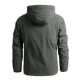 thumbnail image 4 of Innerwin Veste Séchage Rapide Homme Manteau Automne Manches Longues Couleur Unie Vert Armée m, 4 of 9