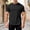 Black, variant on Waffle Shirts for Men Summer Casual Short Sleeve Crewneck Relaxed Fit Breathable Tshirts Plain T-Shirt
