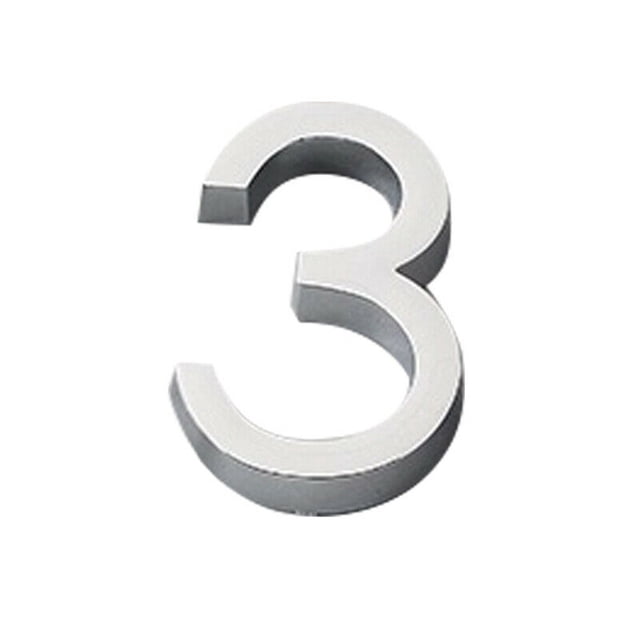 60mm Self Adhesive Home Door Number Sign Modern House Hotel Room Numerals