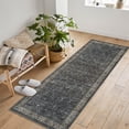 thumbnail image 6 of Washable Runner Rugs, Reddish Brown 2'X6' Antique Distressed Long Rug, Modern Non Slip Stain Resistant Vintage Print Accent Carpet for Living Room Bedroom Dining Office Farmhouse Hallway Entryway, 6 of 6