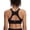 Black, variant on Women’s Sports Bra Medium Support Racerback Open Back Workout Bra with Fixed Cups