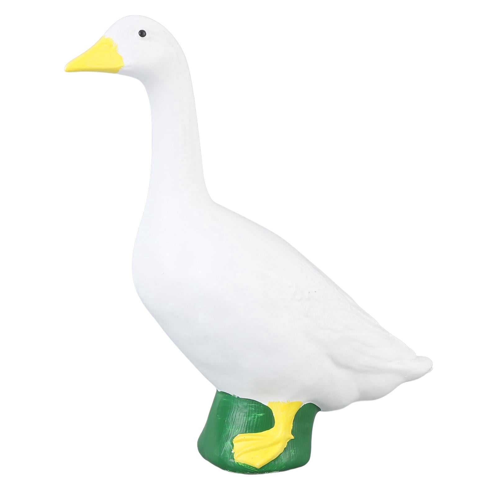 Garden Porch Goose Statues - Detailed Garden & Home Decor Sculpture, Resin 7″ High Duck Perfect for Home Garden Stairs, Farm, Patio, Backyard