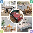 thumbnail image 5 of Rectangle Boho Style Waterproof Tablecloth 60×102 Inch, Bohemian Colorful Floral Reusable Indoor/Outdoor Durable Table Cover for Party Kitchen Dinner Room Decor, 5 of 6
