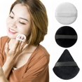 thumbnail image 1 of DFC 3pc Triangle Powder Puff Dry Powder Puff Fan Powder Puff Makeup Sponge Powder Beauty Tool Soft Face Powder Velour Makeup Puff With Easily Get In The Corner Of Eyes Nose, 1 of 8